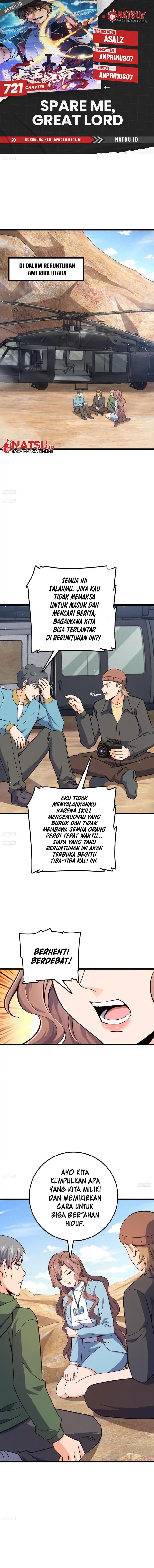 Spare Me, Great Lord! chapter 721